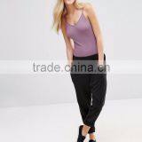 Hot Summer Sexy Women Cut Out Back Halter Bodysuit Plain Style Silm Fit Playsuit Custom Design One Piece Jumpsuit thumbnail-5