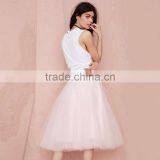 MGOO Fashion Design Korea Style Women Pink Skirts Tutu Ball Gown Mesh Romantic Knee Length Skirts 15146A236 thumbnail-3