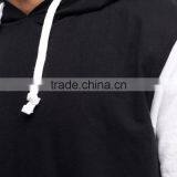 Custom High Quality Manufacturer 50% Cotton 50%polyester Mens Short Sleeve Hoodie thumbnail-3