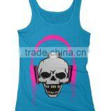 China Custom Printing 100 Cotton Stringer Tank Top Women thumbnail-5