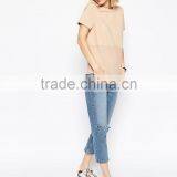 China Wholesale Factory Women's Clothing Blank T-shirt for Women thumbnail-4