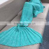 Best Supplier Knitted Shark Mermaid Blanket Tail Blanket Sleeping Bag thumbnail-1