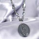 Hematite Necklace With Natural Black Obsidian Necklace India New Products Beautiful Girl Necklace thumbnail-3