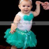 Persnickety Toddler Girls Ruffle Skirts Outfit Baby Girls Chiffon Pettiskirt With White Vest Set Tank Top Fluffy Pettiskirt thumbnail-2