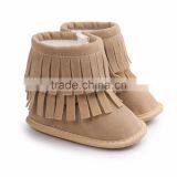 Fringed Suede Fabric Baby Warm Boots thumbnail-4