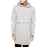 Men's Outdoor Longline Tall Hoodies Sweatshirt With Zip Side thumbnail-1