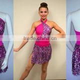 SHIMMER Sequin FUCHSIA Leotard & Tap Skirt Dance Costume Adult & Child NEW