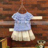 Wholesale Summer Cotton Printing Sleeveless Girls Baby Swing Top Set thumbnail-2