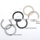 1inch 25mm Metal Flat Iron Round Split KeyRing Key Holder,Metal Keychain Accessories Nickle,black,matt Enamel RING-001 thumbnail-6