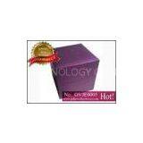 Rechargeable Cardboard Jewellery Gift Boxes, Purple Fancy Paper Pendant and Black Velvet Earring Box thumbnail-1
