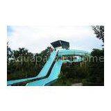 Open Close Style Fiberglass Commercial Water Two Slides, Body Slide Equipment 8m Height thumbnail-1