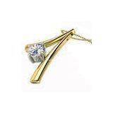 Gold Plated Fashion Jewelry Necklaces Diamond Necklace Design For Lover