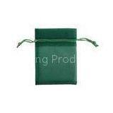 Green Recyclable Organza Drawstring Pouch For Gift Packing 9 X 12cm thumbnail-1