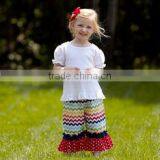 2016 Summer Girlslong Sleeve White t Shirt Kids Clothing Wholesale Summer Girls Boutique Outfits