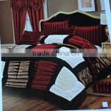 new design patchwork pv plush bedding set comforter quilt