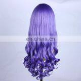 New Cosplay Fashion Long Curly Dark Blue Wig thumbnail-2