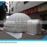 5 Meter Diameter Outdoor Inflatable Air Dome /white Inflatable Disco Dome With Tunnel thumbnail-2