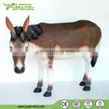 Fiberglass Statue of Life Size Donkey