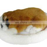 2014 Top New Fashion simulation animal Snoring & breathing dog plush toys