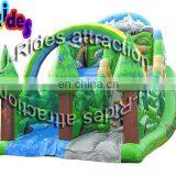 Forest Theme Cartoon Inflatable Slide
