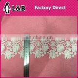 Fashion 2016 Milk Silk Embroidery Lace Trimmings Fancy Embroidery Lace Trim,embroidered Bridal Lace Trim thumbnail-3