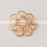 High Quality Cheap Wholesale Crystal Stone Custom Flower Brooch Pin thumbnail-1