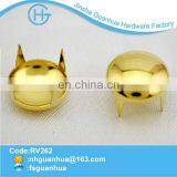 Fancy Colored Prong Gold Dome Stud thumbnail-1