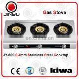 Sales Hot 3 Brass Burner Commercial Gas Stove With Stainless Steel Surface thumbnail-1