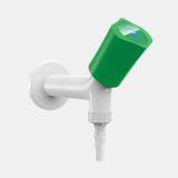 VIRTUES Laboratories Panel Mounted, Single Outlet Faucet Water Supply Fitting Solid Brass Goose Neck Spout White Grey Color V02