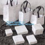 Gold Foil Stamp Matt Laminated Black Handle Rope Hair Extension Packaging Bag Red Paper Bag,Handle Brown Kraft Gift Pape