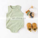 Simple & Comforter Organic Cotton Solid Baby Romper Boy & Girl Onesie Baby Bodysuit thumbnail-3