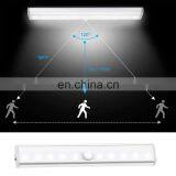Rechargeable 10LED Cabinet Lights Kitchen PIR Body Motion Sensor Night Light Under Cabinet LED Closet Light thumbnail-3