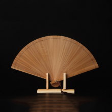 All Bamboo Folding Fan Japanese Style Bamboo Fan Ancient Style Manual Fan Small Women With You Small Dance Fan Customizable thumbnail-2