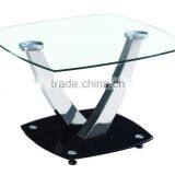 Modern cheap living room furniture tempered glass coffee table center glass table