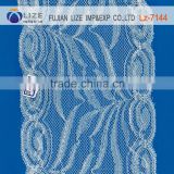 Eco-Friendly elastic guipure embroidery lace trim LZ-7144