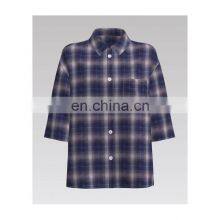 2022 Fashion Check 100% Cotton High Density Yarn Dyed Fabric for Shirt thumbnail-1