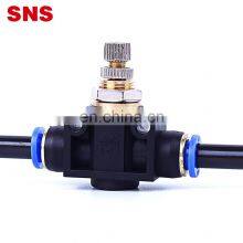 SNS SPA Series Pneumatic One Touch Union Straight Air Flow Controller Speed Control Valve With Push-to-connect Fittings thumbnail-5