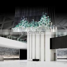HUAYI Hotel Project Unique Design Specialized Hotel Customized Modern Chandelier Pendant Light thumbnail-4