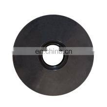 Roller Coaster Round Belt Wheel Uhmwpe Pulley Big Black Track Wheel Plastic Wire Rope Sheave for Cranes
