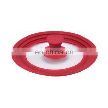 Kitchen Frying Pot Pan Multi Size Silicone Tempered Glass Lids thumbnail-3