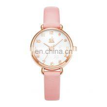 SHENGKE Pink Cute Girls Wristwatch K9025 Clear Arabic Number Dial Watches Ultra Band Kids Watch Chinese Factory Watch thumbnail-5