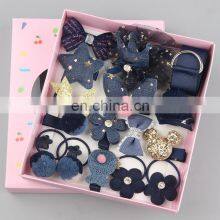 18 Piece Hair Clip Set Cute Hair Accessories Girl Headwear Bow Flower Animal Hairpins Hair Band Cartoon Elastic Headdress Gift thumbnail-5