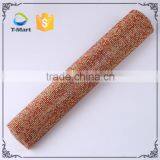 Hot Fix Crystal Bling Bling Fiberglass Jute Rhinestone Mesh Roll Quality Choice thumbnail-2