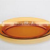 CE/EU/FDA/SGS/LFGB HIGH QUALITY DECORATIVE GLASS PLATE ,ROUND GLASS FRUIT PLATE,PAINTED GLASS PLATE thumbnail-5