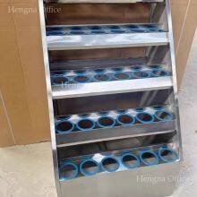 40 Slot Stainless Steel Cup Holder Cabinet With Anti-Collision Rings & Label Tabs, Commercial Breakroom Storage Locker H1250xW850xD590mm thumbnail-2