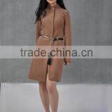 2016 Made in China Hot Sale Wool Women's Coat Wholesale Price Keep Warm Ladies Long Coat Design thumbnail-5