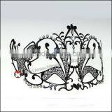 Hot Sell Wholesale Filigree Metal Venetian Man Masquerade Party Masks With Crystals thumbnail-3