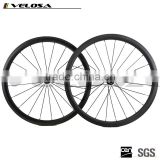 Factory outlet sale 700C 38mm carbon clincher wheelsets, Powerway R36 Hubs straight Pull wheels on sale