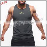High Quality 100% Cotton Sexy Men Singlets for GYM thumbnail-1