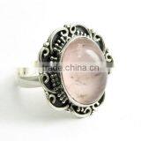 Impression Rose Quartz 925 Sterling Silver Ring thumbnail-1